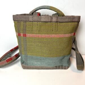 Kelly Marshall Custom Hand-Woven Mayan Backpack Bag Purse Boho Hippie Green